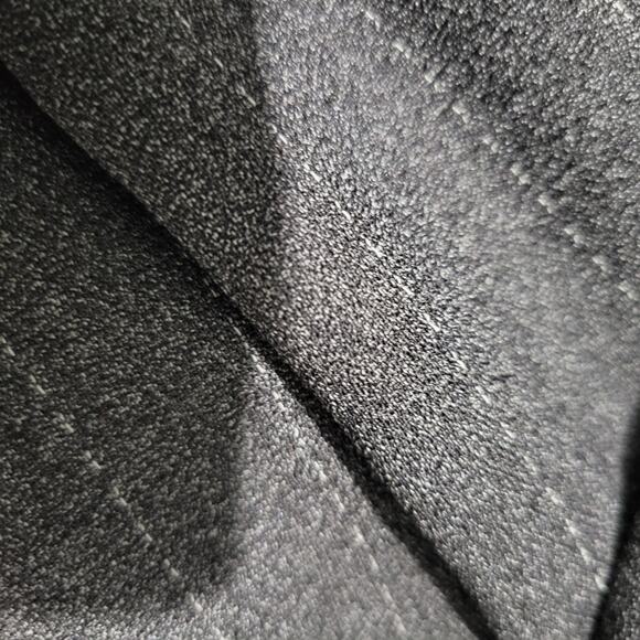 Vintage High Waisted Trousers Grey Striped Dress Pants Tapered Pleated 4 Petite - Picture 11 of 16